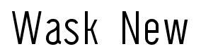 Wask New font